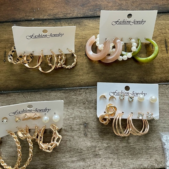 Earrings Fashion Jewelry 27 Pairs for Pierced Ears - Picture 3 of 4